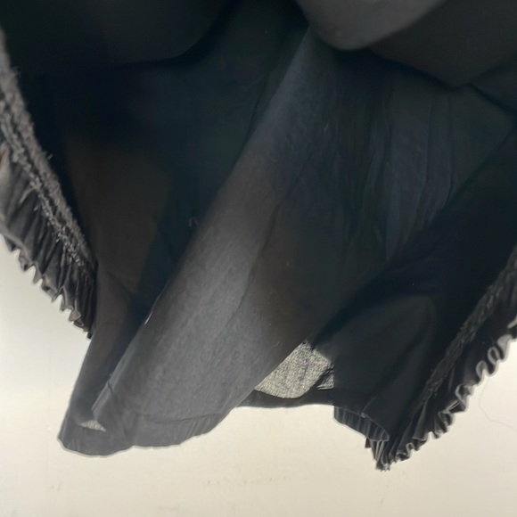 Anthropologie Burlapp Dress Womens 10 Ruffle Front Sleeveless Lined Side Zip - Picture 4 of 9